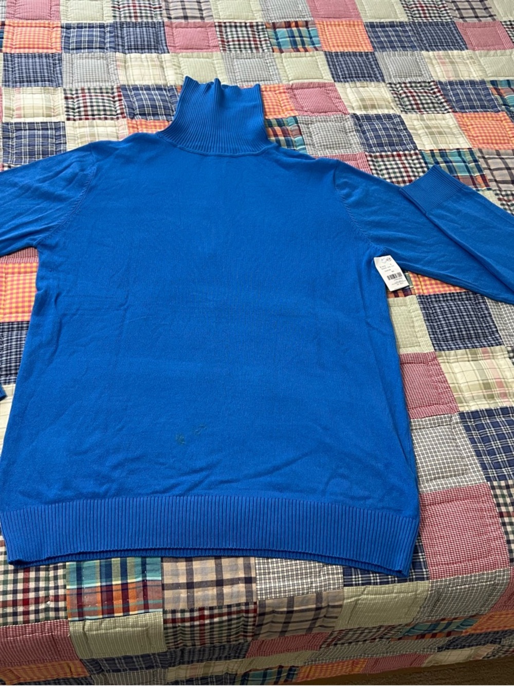 Royal Blue Turtleneck Sweater size large